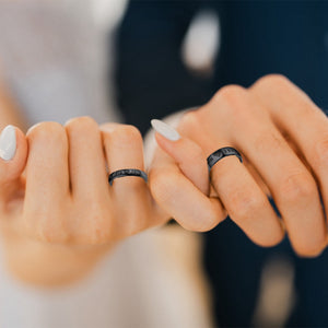 Couple Ring - Personalized Name Matching Heart Promise Rings