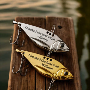 Best Catch Of My Life - Family Personalized Custom Engraved Fishing Lure For Dad