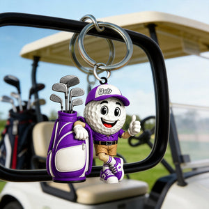 Golf Player Keychain β Personalized Gift For Golf Lovers