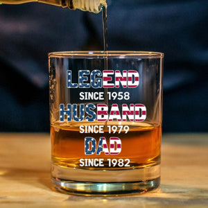 From Legend To Daddy - Personalized Whiskey Glass
