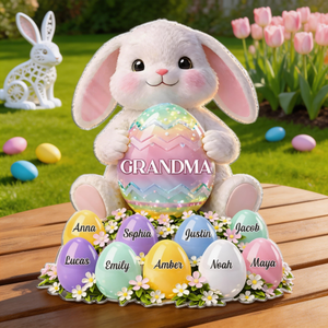 Custom Acrylic Plaque - Personalized Easter Gifts For Mom, Grandma - Bloom With Grace And Love