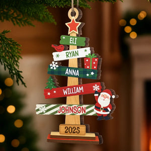 Custom Wood Ornament - Personalized Christmas Birthday Gifts For Mom, Dad, Kids