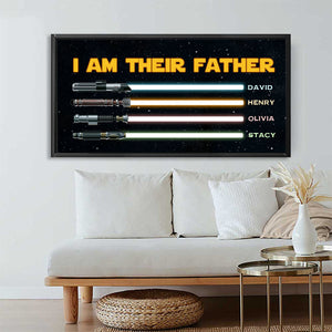 I Am Their Father Personalized Canvas Poster,Father’s Day Gifts