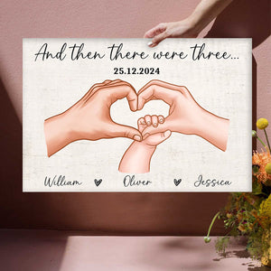 Personalized First-Time Parents Canvas: A Tribute to Love, Celebrating a Special Moment