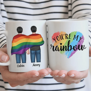 Pride Month LGBT You're My Rainbow - Personalized Mug Gift For Couple
