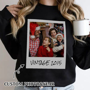 Unisex custom vintage foto- Personalized Sweatshirt