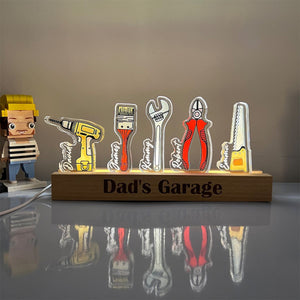 Personalized Daddy’s Little Helpers Lamp&Decor