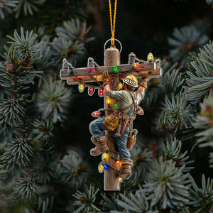 Keeping the Lights On - Personalized Lineman Ornament