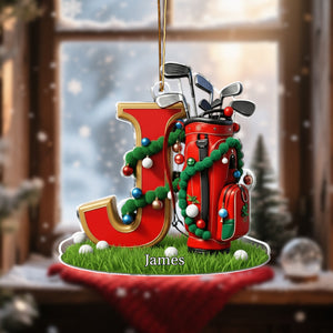 Christmas Gift, Decoration For Golf Lovers - Personalized Golf Ornament