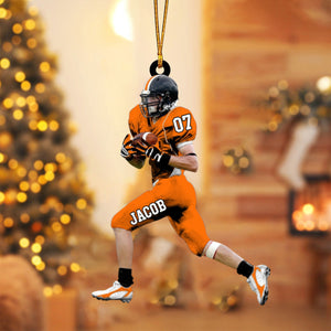 Custom Name Number & Design Personalized American Football Acrylic Ornament
