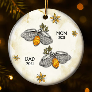 The Love And Memories With Birds And Flowers - Personalized Ceramic Ornament Gift For Family Members