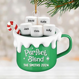 Perfect Blend - Family Personalized Ornament - Christmas Gift For Family Members