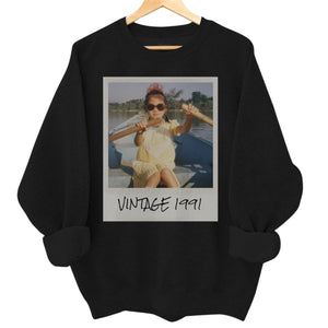 Unisex custom vintage foto- Personalized Sweatshirt