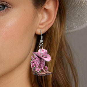 Cowgirl Boots - Personalized Cowgirl Earrings