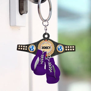Personalized Boxing Glove Keychain Gifts For Boxing Lovers