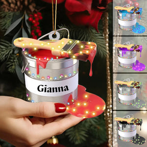 Personalized Painter Christmas Ornament, Gift for Artists