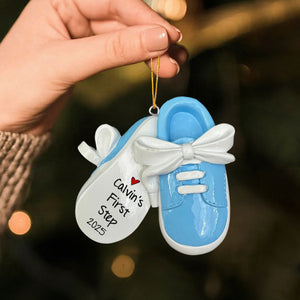Baby First Step First Christmas Christmas Personalized Acrylic Ornament