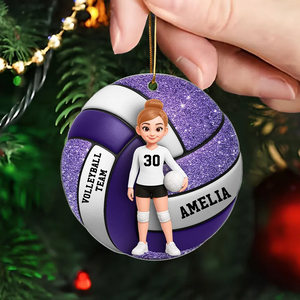 Volleyball Girl - Personalized Acrylic Ornament