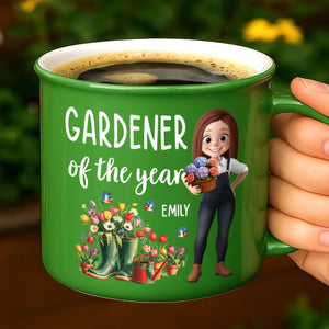 Custom Ceramic Campfire Style Coffee Cup - Personalized Garden Gifts For Gardeners - Plant Lady Vibes Only