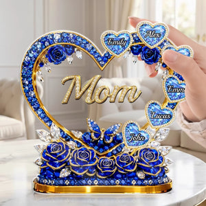 Personalized Mother's Day Acrylic Plaque β Custom Gift For Mom & Grandma | Mom's Heart Full Of Care