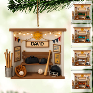 Baseball Bedroom Personalized Home Decor Ornament