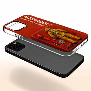 Firefighter Personalized Clear Phone Case, Gift For Firefighters