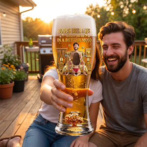 Personalized "Naughty Couples" Beer Glass β Gift For Couples