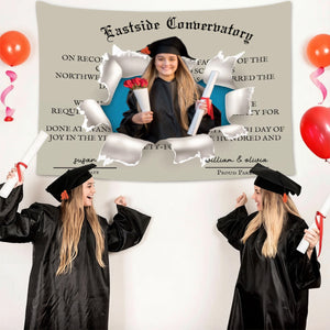 Photos Custom-Personalized Graduation Wall Tapestry