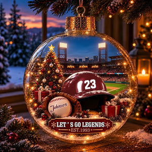 Bring the Ballpark Home —Baseball Christmas Ornament