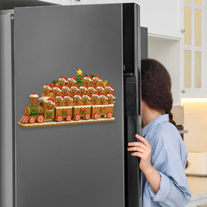 Christmas Express With Cheerful Cookie Passengers, Personalized Custom Decal Gift