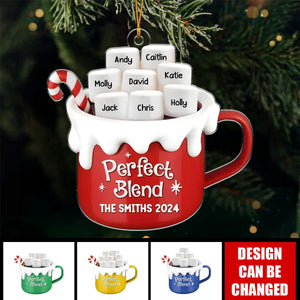 Perfect Blend - Family Personalized Ornament - Christmas Gift For Family Members
