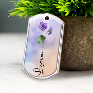 Straighten Your Crown, Queen! - Inspirational Personalized Custom Keychain - Gift For Granddaughters