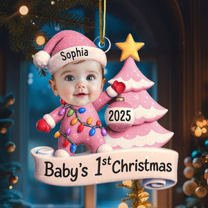 Baby's First Christmas - Personalized Custom Photo Acrylic Ornament