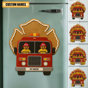Festive Firefighter, Personalized Decal, Christmas Gift For Firefighters And Family