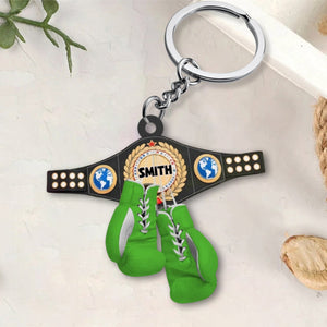 Personalized Boxing Glove Keychain Gifts For Boxing Lovers