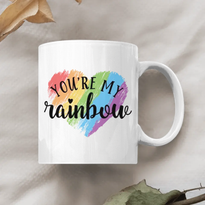 Pride Month LGBT You're My Rainbow - Personalized Mug Gift For Couple