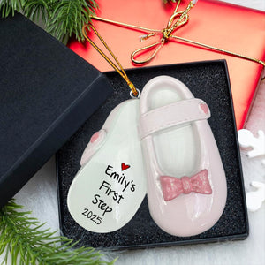 Baby First Step First Christmas Christmas Personalized Acrylic Ornament