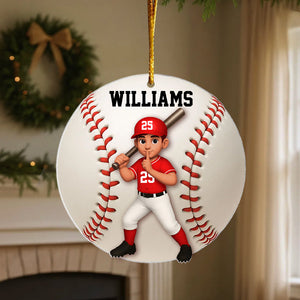 Personalized Baseball Softball Player Ornament Gift For Sport Lover