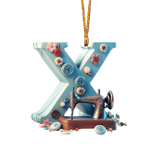 Beautiful Sewing Letter Shaped Ornament