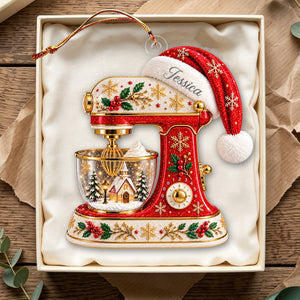 Just a Girl Who Loves Baking Mixer Personalized Christmas Ornament Kitchen Mixer Keepsake Baking Gift for Bakers
