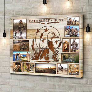 Personalized Waterfowl & Duck Hunter Photo Collage Poster,Gift for Duck Hunters