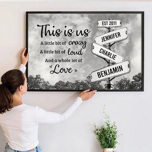 This Is Us, Full Of Love Family - Personalized Poster/Canvas - Gift For Family Members, Mom and Dad