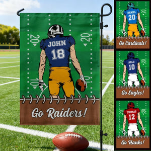 Custom Football Fan - Personalized Garden Flag, Gift For Football Lover
