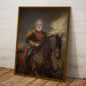 Custom Photo Royal Painting Style For Dad, Grandpa - Personalized Poster/Canvas