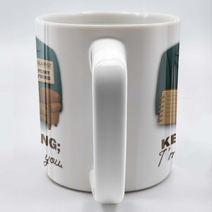 Keep Talking; I'm diagnosing you, Therapist Jacket, Notebook, Chair, Personalized Coffee Mug, Gift For Therapists
