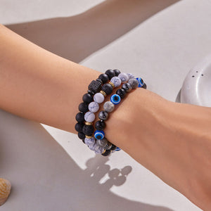 Natural Stone Bracelet Tiger Eye Stone Amethyst Bracelet