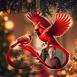 Always on my Mind Personalized Memorial Acrylic Ornament