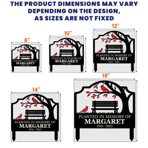 Not A Day Goes By That You Are Not Missed Personalized Metal Garden Stake