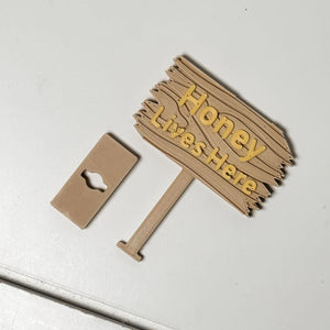 Personalized Plastic Forest Sign for Fishtanks, Aquariums