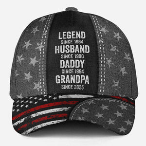 Legend Husband Daddy - Personalized Classic Cap